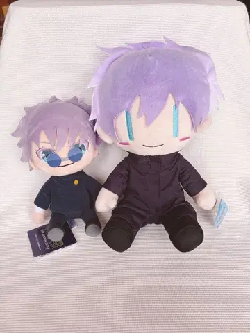 주술회전 고죠 사토루 5주년 앉은 봉제 인형 BIG 봉제 인형 2체 세트