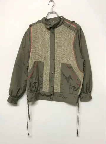 올드 레트로 모드 테크 구제 의류 메쉬 베스트 레이어드 후드티