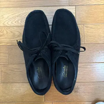 Clarks Wallabee 블랙 스웨이드 캐주얼 슈즈