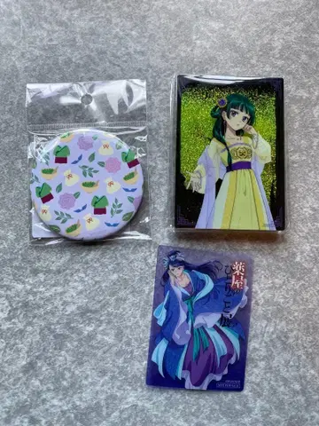 약사의 혼잣말 마오마오 리화비 캔 거울 글리터 아크릴 블록 카드