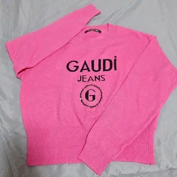 GAUDI 핑크 로고 스웨터 XS