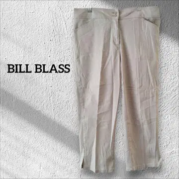 1점 한정 BILL BLASS 스트레치 팬츠 하의 화이트