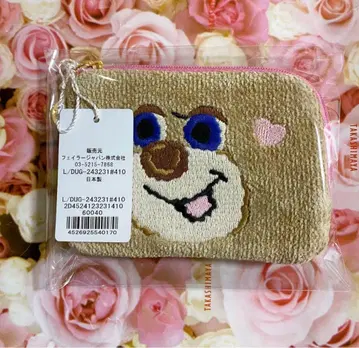 페이러 도업 테디 걸 L자 파우치 새상품