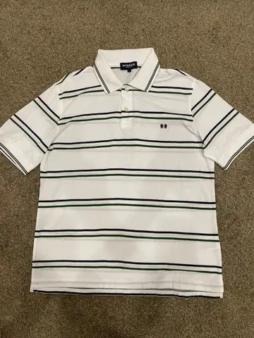 McGregor 피케 셔츠 L 화이트/스트라이프