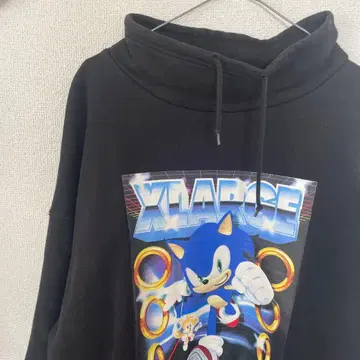 XLARGE 소닉 후디 블랙