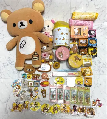 초레어! 레어! san-x 리락쿠마 봉제 인형 스트랩 잡화 묶음 판매