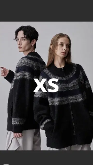 노르딕 디자인 자카드 드라이버즈 니트