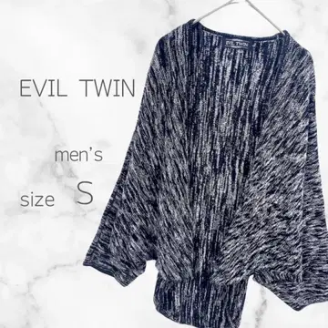 이블 트윈 드레이프 니트 가디건 모노톤 프리 실루엣 ( S )