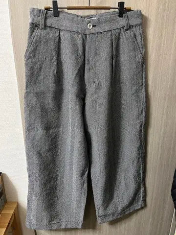 [ STTND ] 코쿤 와이드 울 팬츠