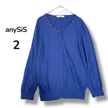 애니시스 가디건 M 펄 얇은 소재 레이온 오피스 심플