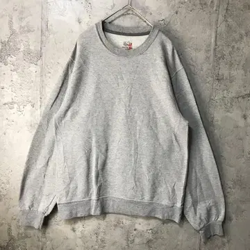 B864 구제 의류 트레이닝복 맨투맨 그레이 무지 90s Y2K