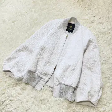 새상품급 DRAWER 드로어 파피 자카드 블루종 화이트