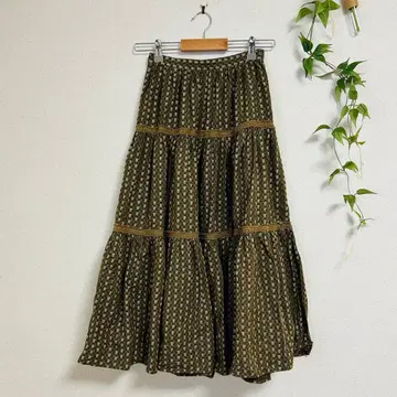 [ B.C STOCK ] 캉캉 스커트 롱 맥시 미니 꽃무늬 일본제 S~M