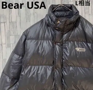 Bear USA 베어 유에스에이 다운 자켓 자수 로고 블랙 M