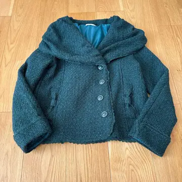 [인기] axes femme 다크 그린 코트 아우터 리본 레이스