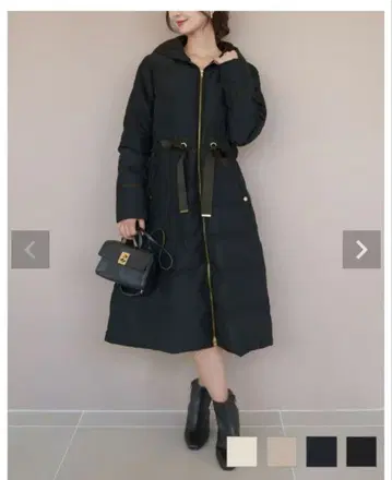 바닐레 다운 코트 네이비