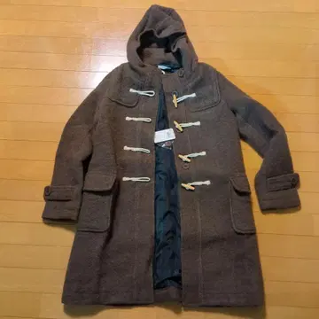 더플 코트 L 사이즈 모 89% 브라운 브라운