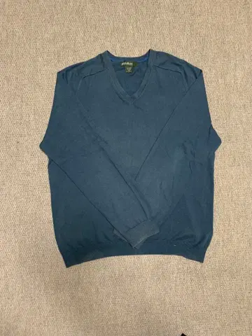 Eddie Bauer 에디 바우어 니트 스웨터 V넥 스카이블루 구제 의류