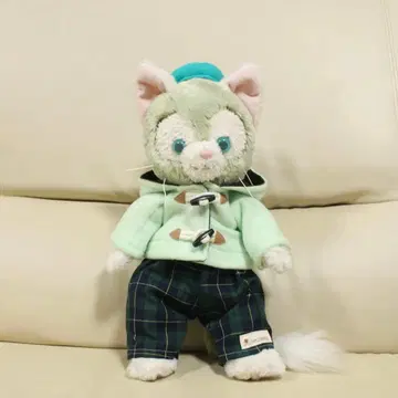 젤라토니 코스튬 더플 코트 세트 라이트 그린 그린 네이비 체크