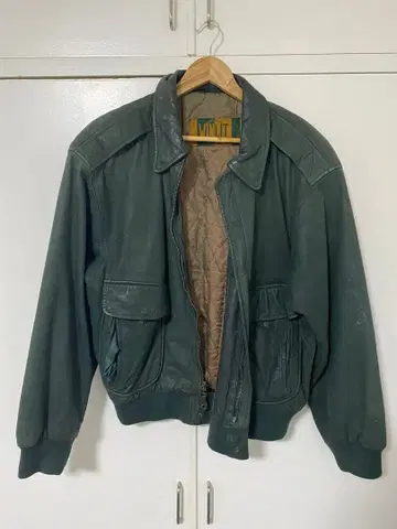 Winlit 윈릿 가죽 자켓 그린