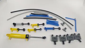 레고 테크닉 정품 부품 공기압 실린더 스위치 호스 외