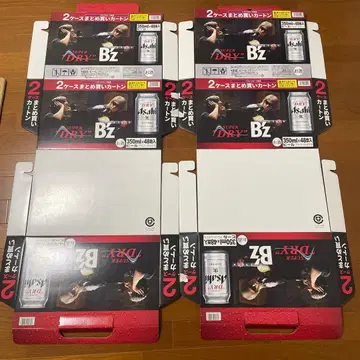 B'z 슈퍼 드라이 종이상자와 미니 포스터