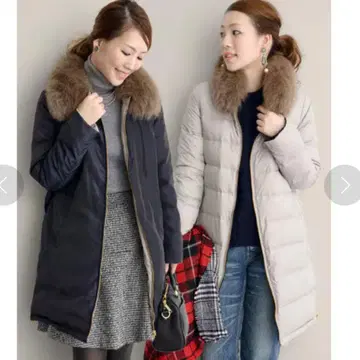 [ 새상품급 ] 어반 리서치 리버서블 퍼 네이비 다운 롱