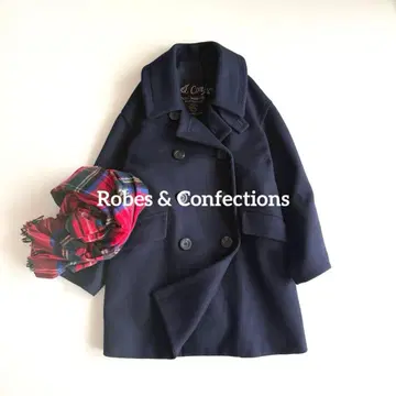 로브스앤드컨펙션즈 robes 피코트 울 다크 네이비