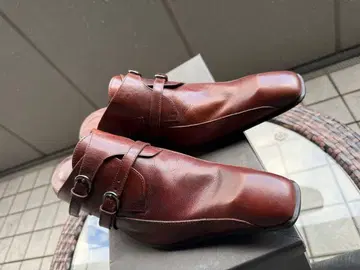 [컨디션 최상] 토네이도 마트_가죽 더블 몽크 스트랩 샌들