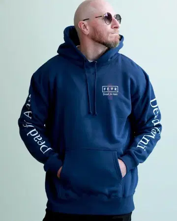 FEVR 포에버 DEAD for ANITI 후드 맨투맨 네이비 L