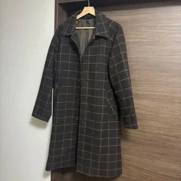 뉴질랜드 울 체스터 코트 다크 브라운