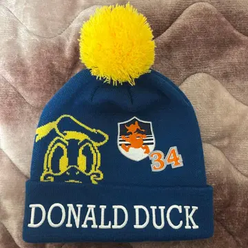 도쿄 디즈니 리조트 니트 모자 니트 캡 비니 도날드 파랑