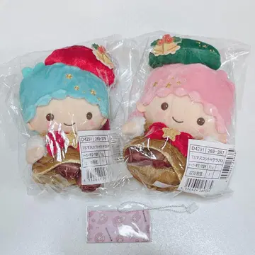 산리오 키키라라 크리스마스 마스코트 홀더 키링 세트