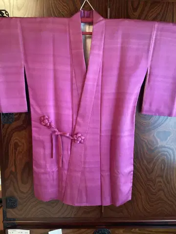 순수 실크 도중기 롱 기장