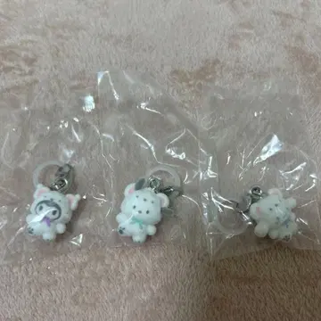 산리오 캐릭터즈 메지루시 액세서리 복슬복슬 스노우 3종 세트