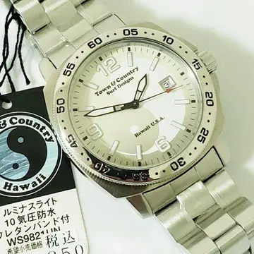 작동품 town&country 타우칸 서프 디자인 손목시계