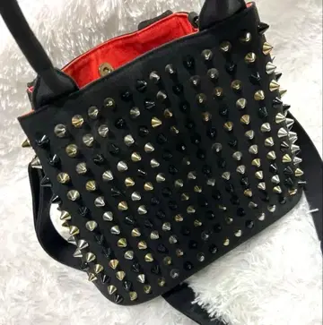 DIAVEL 스터드 2WAY 미니 토트 숄더 블랙 교체용 스터드 포함