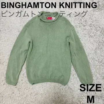 빙햄턴 니팅 크루넥 스웨터 크림 소다 USA M