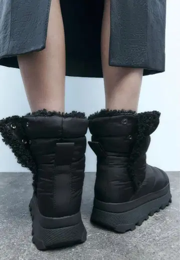 보아 포함 다크 브라운 숏부츠