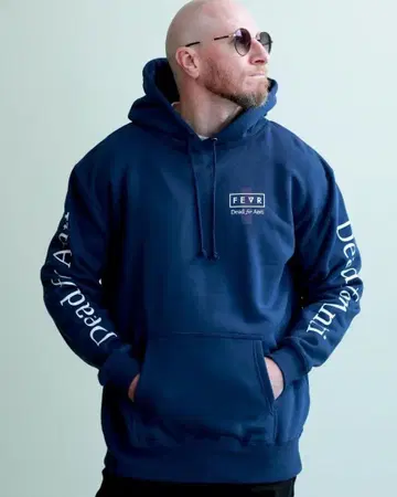 FEVR 포에버 DEAD for ANITI 후드 맨투맨 네이비 M