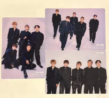 Da-iCE 집합 클리어 카드 3장 세트