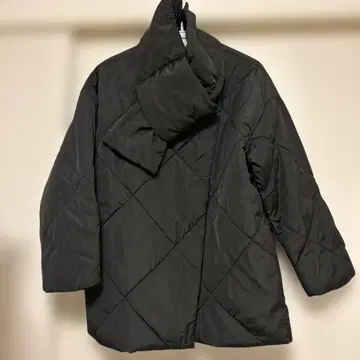 블랙 퀼팅 자켓