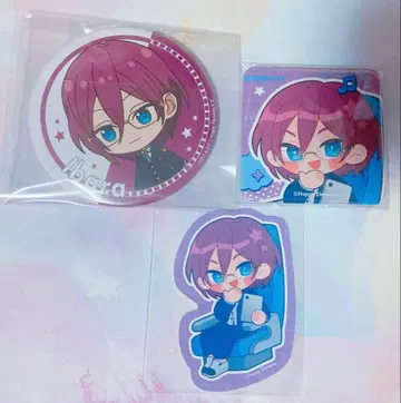 앙스타 이바라 캔뱃지 스티커 3종 세트