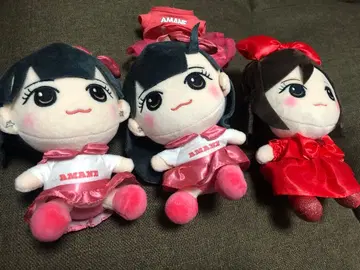 츠키아시 아마네 꼬마 봉제 인형 3개 + 옷 갈아입기 세트