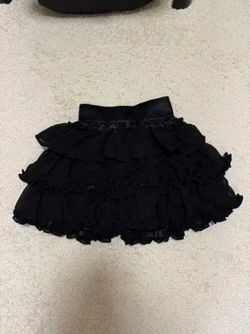 pium 쉬폰 프릴 캉캉 스커트