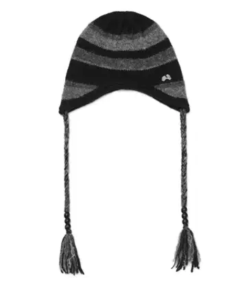 hugyourskin Stripe earflap beanie