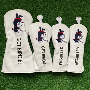 [새상품] 4세트 도라에몽 골프클럽 헤드커버 1+FW+UT+UT 화이트