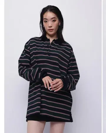 [택 포함 새상품] YOOU 오버 보더 폴로 유우마 마유코