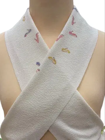 (19) 하이힐 장식용 깃 (순수 실크) 일본제