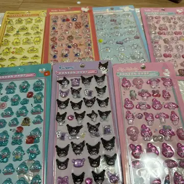 모자 꽁지 드롭 씰 7개 세트